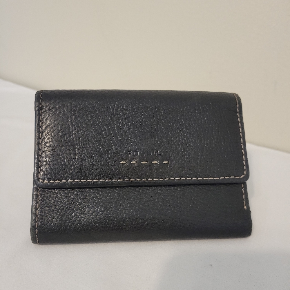 Fossil Black Genuine Leather Wallet